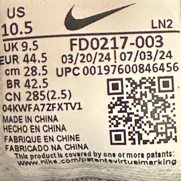 Men’s - Nike Air Zoom Infinity Tour 2 Black Gold Golf FD0217-003 New - Picture 15 of 16